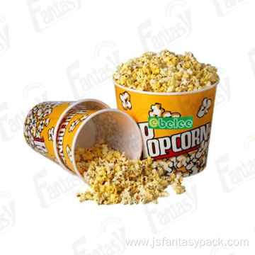 Lovely disposable paper popcorn cup